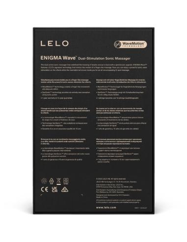 Lelo - enigma wave masajeador triple vibración negro