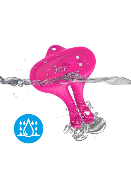 Armony - pinzas para pezones magnética con vibración forma conejo rosa
