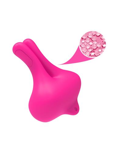 Armony - pinzas para pezones magnética con vibración forma conejo rosa