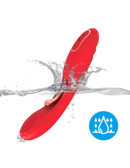 Armony - vibrador con lengua oscilante rojo
