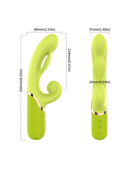 Armony - vibrador estimulador punto a inflable verde