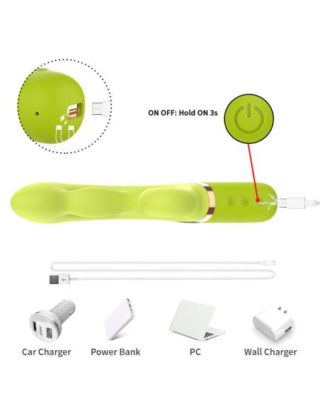 Armony - vibrador estimulador punto a inflable verde