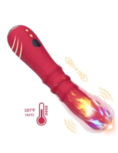 Armony - dildo vibrador estimulador punto a termoajustable rojo 2