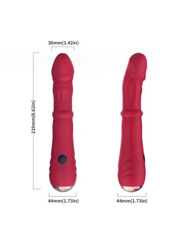 Armony - dildo vibrador estimulador punto a termoajustable rojo