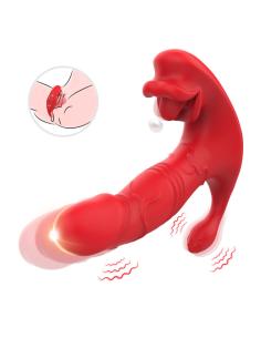 Armony - vibrador anal panty estimulador punto c y g control remoto rojo 2