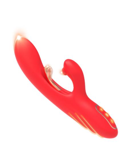Armony - vibrador estimulador punto g y clítoris con lengua oscilante rojo