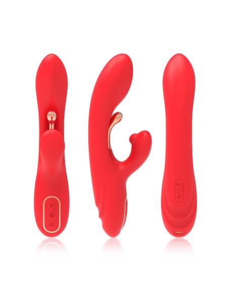 Armony - vibrador estimulador punto g y clítoris con lengua oscilante rojo