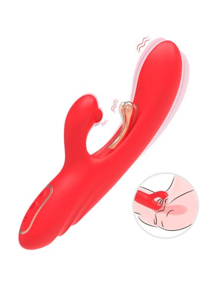 Armony - vibrador estimulador punto g y clítoris con lengua oscilante rojo