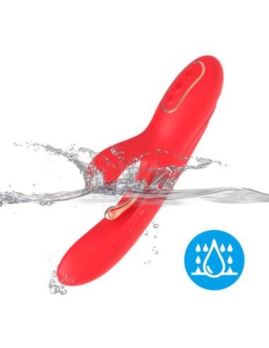 Armony - vibrador estimulador punto g y clítoris con lengua oscilante rojo