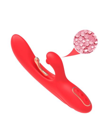 Armony - vibrador estimulador punto g y clítoris con lengua oscilante rojo