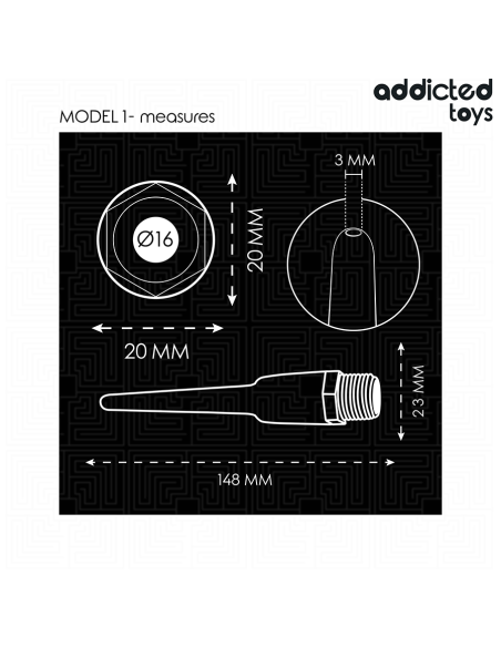 Addicted toys - limpiador anal con adaptador universal modelo 1