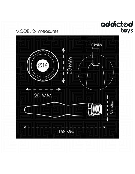 Addicted toys - limpiador anal con adaptador universal modelo 2