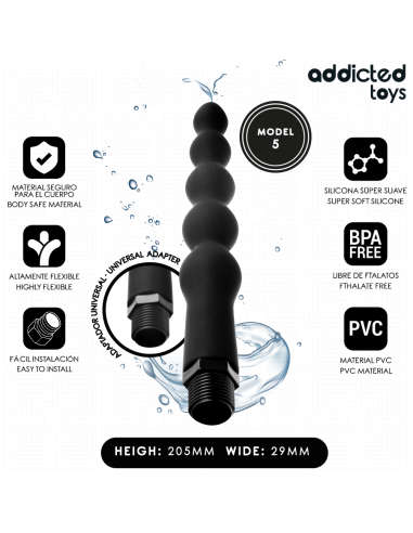 Addicted toys - limpiador anal con adaptador universal modelo 5