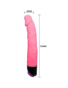 Baile - adour club vibrador realístico 23 cm rosa 2