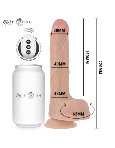 Mr intense - baldwin realistico multifunción con vibración up and down control remoto 22 cm -o- 4 cm