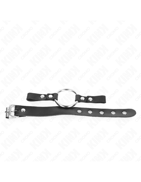 Kink - anillo pene polipiel con cierre de hebilla 22 x 2 cm con anillo metal 4 cm