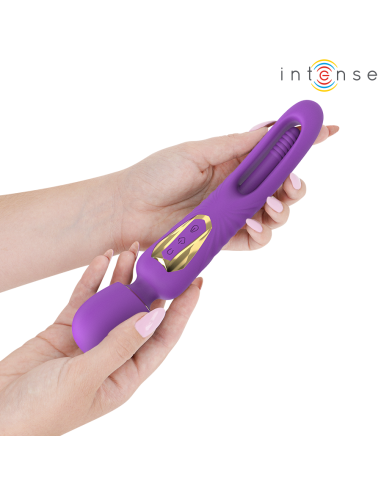 Intense - christy vibrador wand con lengua giratoria
