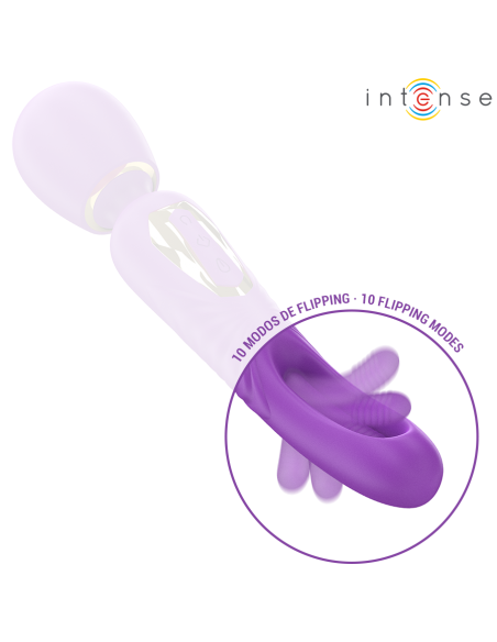 Intense - christy vibrador wand con lengua giratoria
