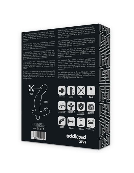 Addicted toys - estimulador anal prostata realistic silicona p-spot vibe