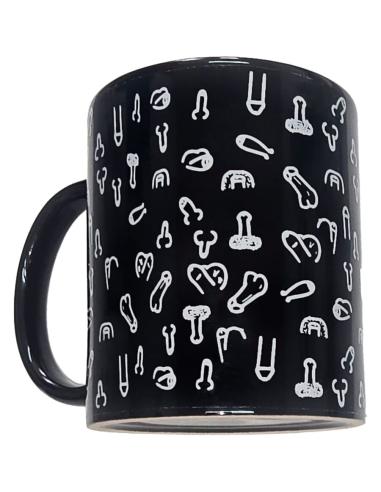 Diablo picante - taza negra penes 370 ml
