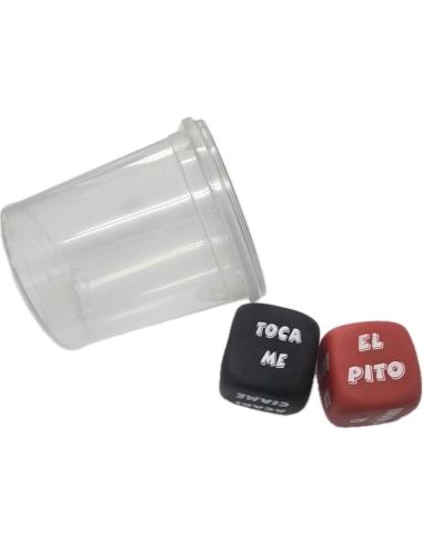 Diablo picante - dados verbo + lugar del cuerpo con cubilete