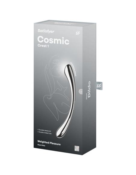 Satisfyer - cosmic crest 1 dildo acero inoxidable doble uso