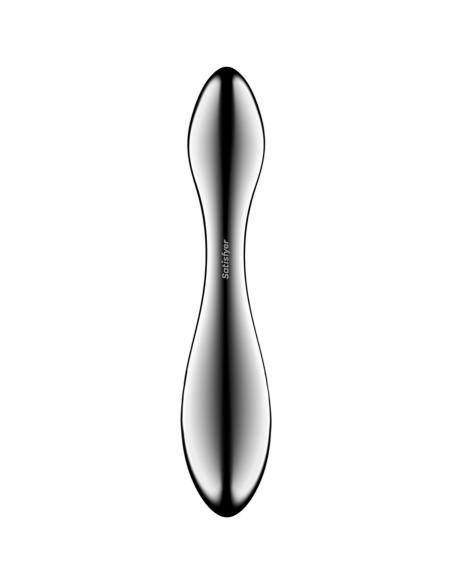Satisfyer - pure gravity 3 dildo acero inoxidable doble uso