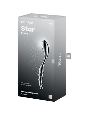 Satisfyer - star force 1 dildo acero inoxidable doble uso