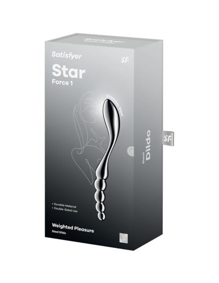 Satisfyer - star force 1 dildo acero inoxidable doble uso