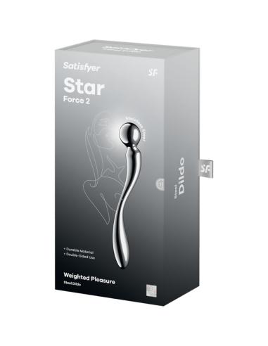 Satisfyer - star force 2 dildo acero inoxidable doble uso