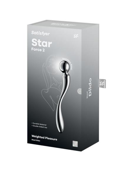 Satisfyer - star force 2 dildo acero inoxidable doble uso