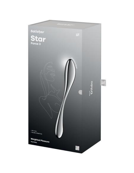Satisfyer - star force 3 dildo acero inoxidable doble uso