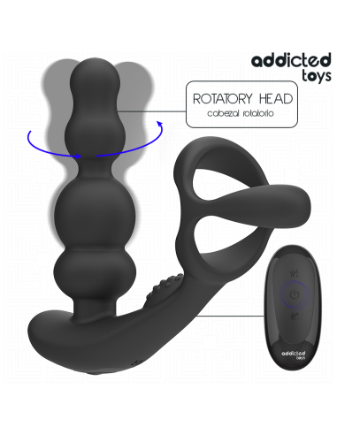 Addicted toys - masajeador prostático rotatorio control remoto