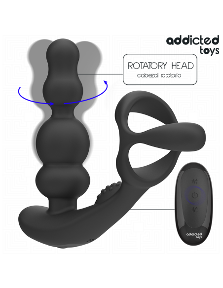 Addicted toys - masajeador prostático rotatorio control remoto