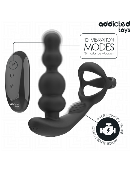 Addicted toys - masajeador prostático rotatorio control remoto