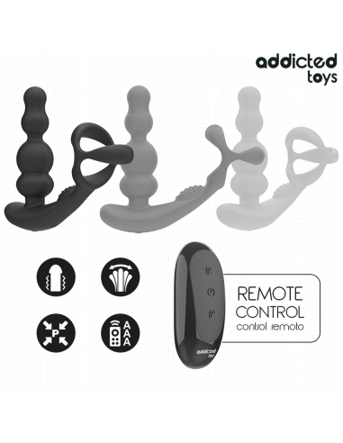 Addicted toys - masajeador prostático rotatorio control remoto