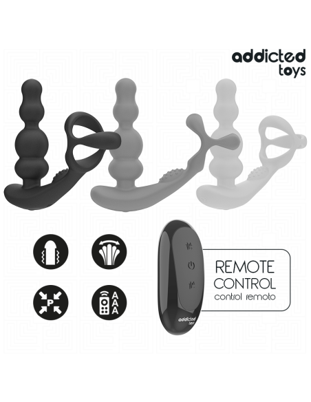 Addicted toys - masajeador prostático rotatorio control remoto