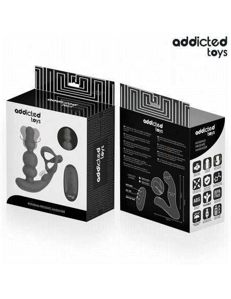Addicted toys - masajeador prostático rotatorio control remoto