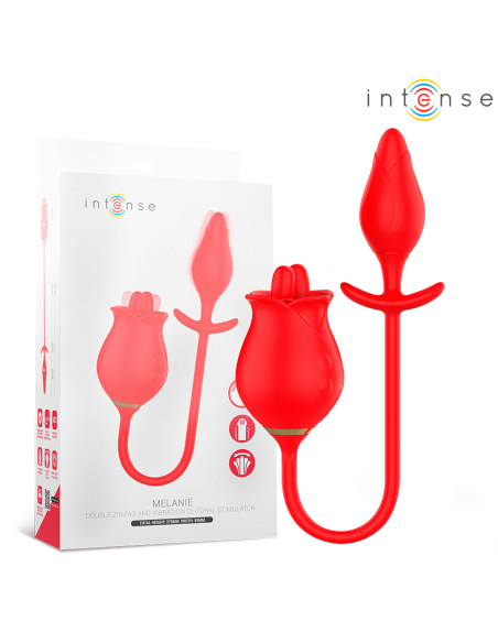 Intense - melanie doble estimulador clítoris con lengua zigzag