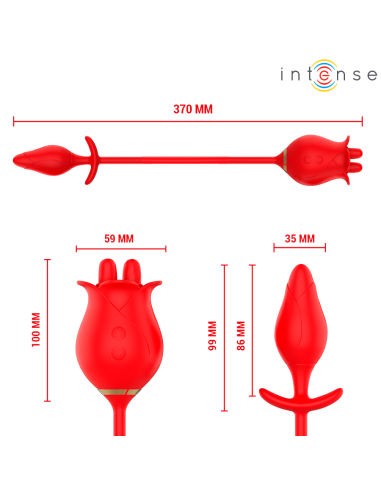 Intense - melanie doble estimulador clítoris con lengua zigzag