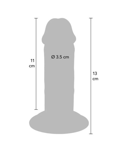 Get real - dildo deluxe dong grueso de doble densidad tpe 13 cm