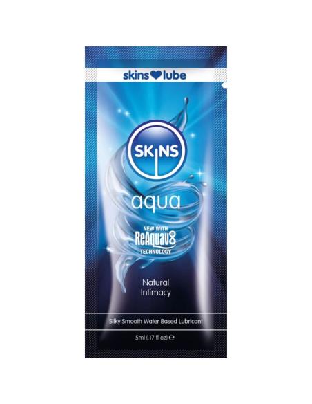 Skins - aqua lubricante base de agua monodosis 5 ml