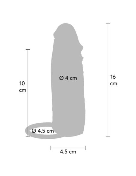 Get real - funda hydrated skin de silicona para pene caramelo 16 cm