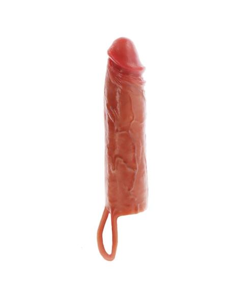 Get real - funda hydrated skin de silicona para pene caramelo 20 cm