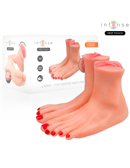 Intense deep touch - gabbie mastubador de dos piezas en forma de pie