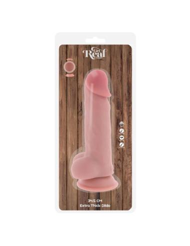 Get real - pene realístico deluxe con testículos extra grueso 34.5 cm