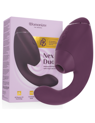 Womanizer - duo next estimulador vibrador dual clítoris & punto·g morado