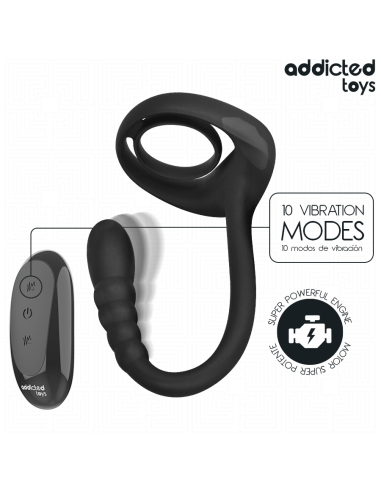 Addicted toys - anillo pene vibrador punto·p control remoto