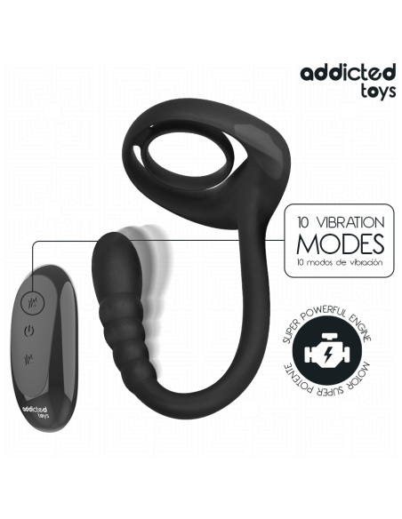 Addicted toys - anillo pene vibrador punto·p control remoto