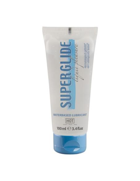Hot - superglide liquid pleasure lubricante base agua 100 ml